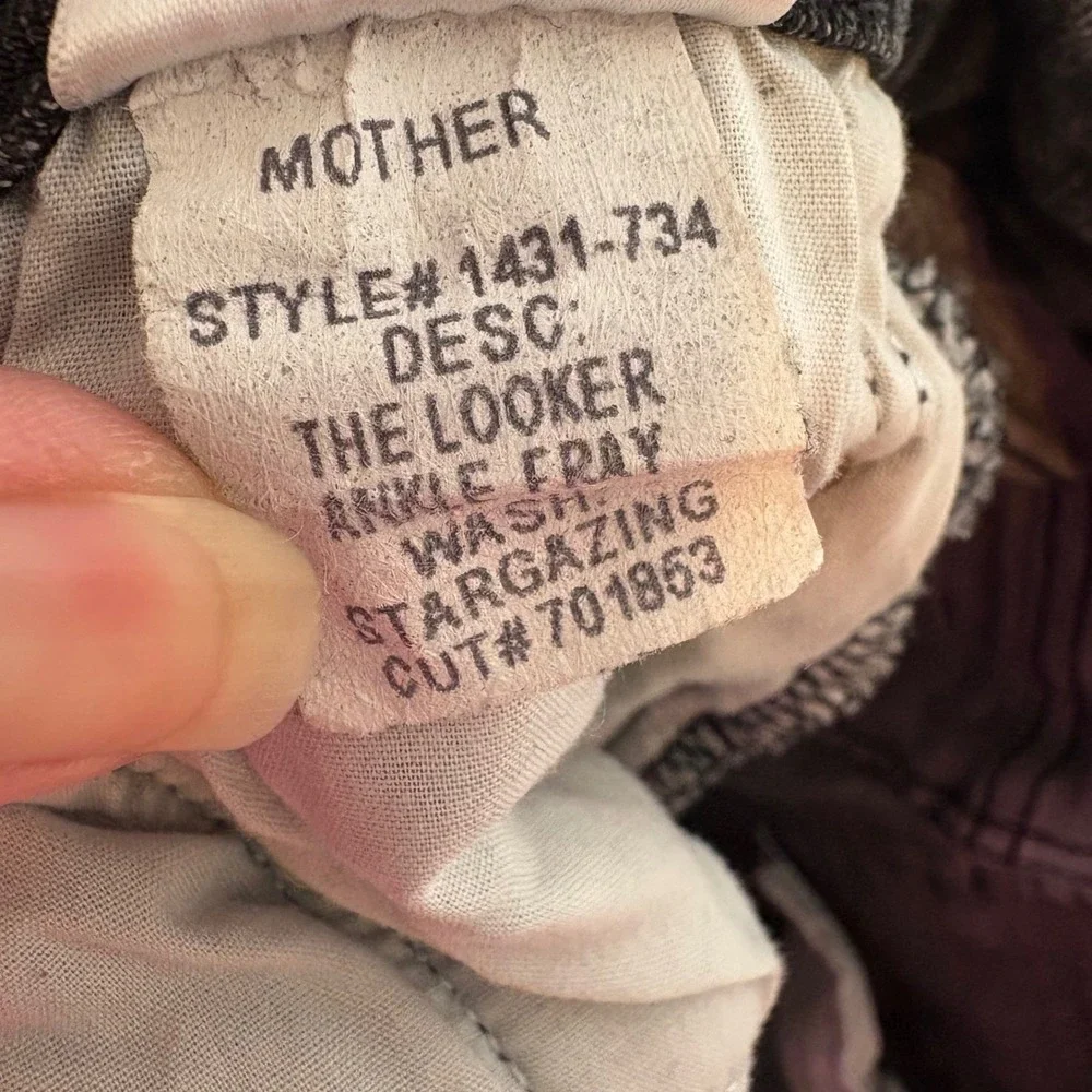 MOTHER The Looker Ankle Fray Jeans Size‎ 25